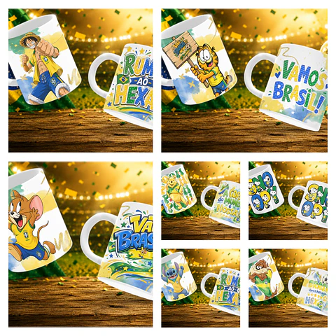 Sublimação - Canecas Personagens Copa