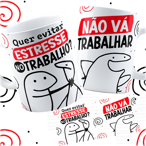 Sublimação - Caneca Como Evitar Estresse no Trabalho