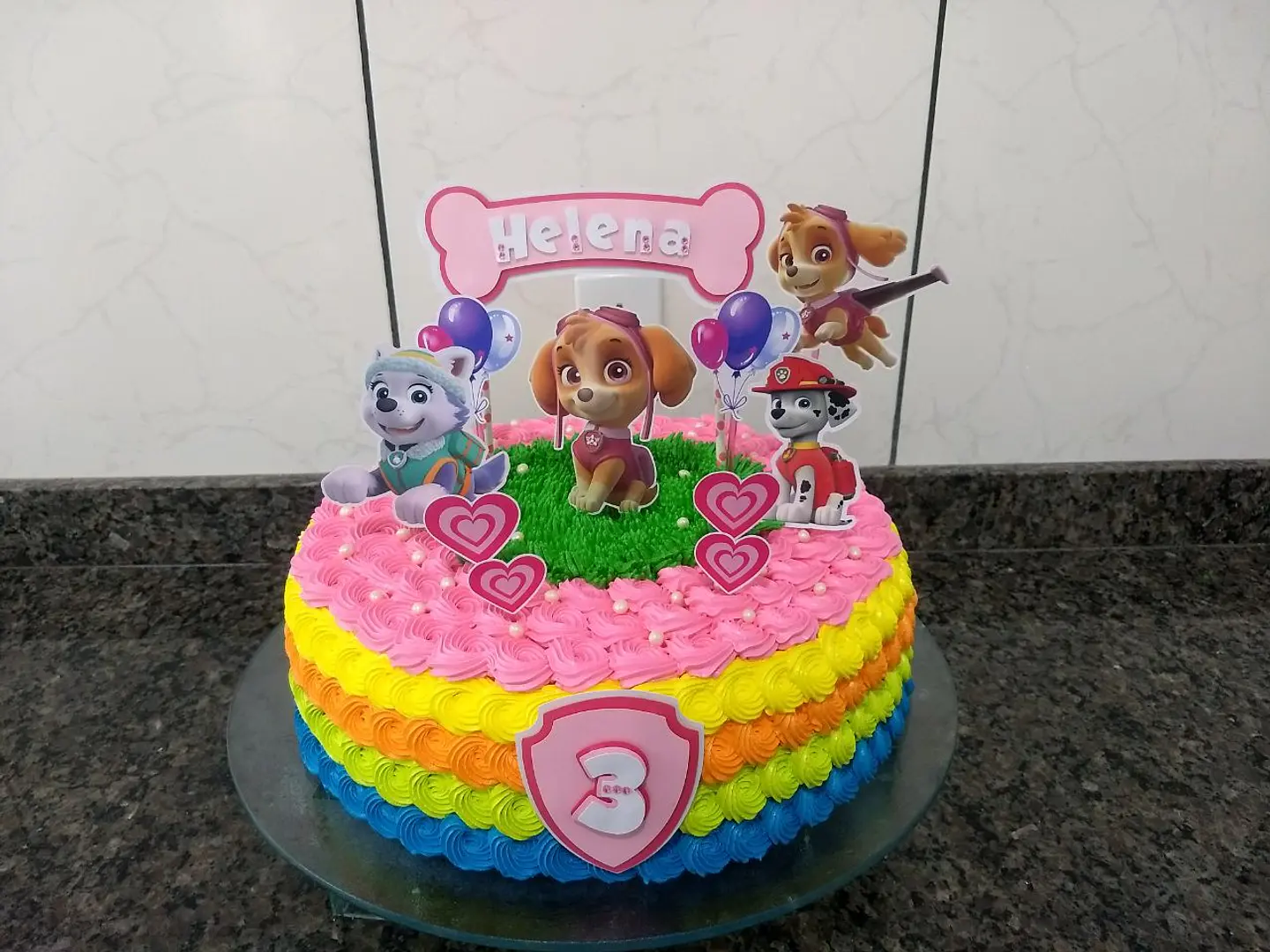 Arquivo de Corte Topo de Bolo Skye e Everest Patrulha Canina Menina 27 1