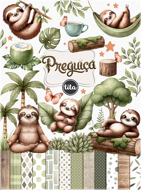 Kit Digital Preguiças 256