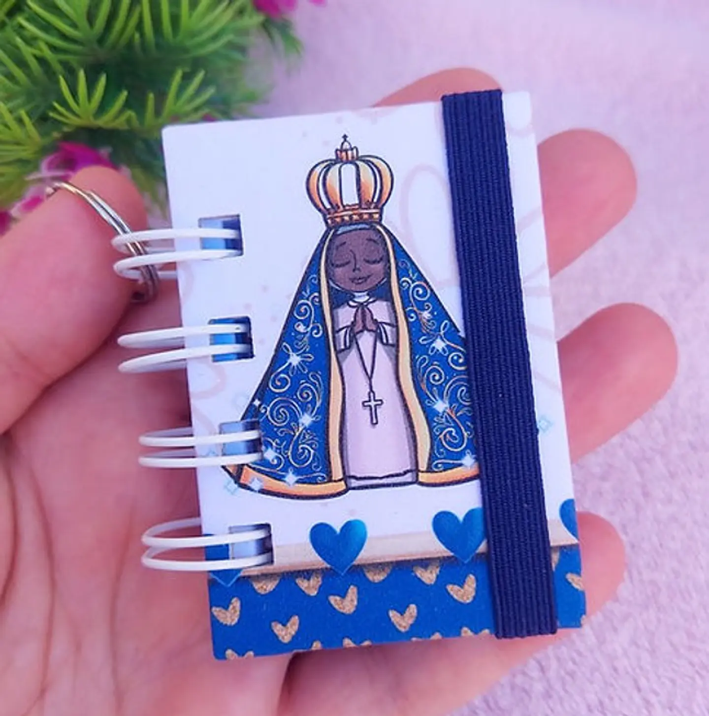 Mini Bíblia Chaveiro - Nossa Senhora Aparecida 1