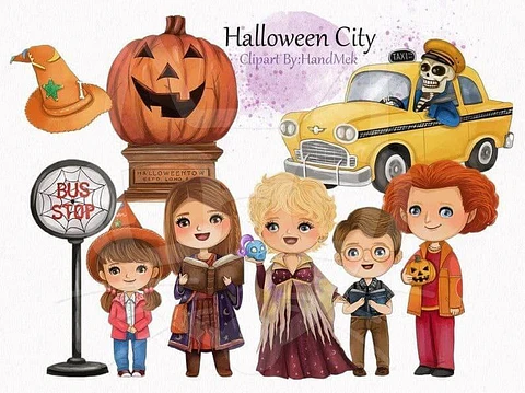 Kit Digital Halloween City 14