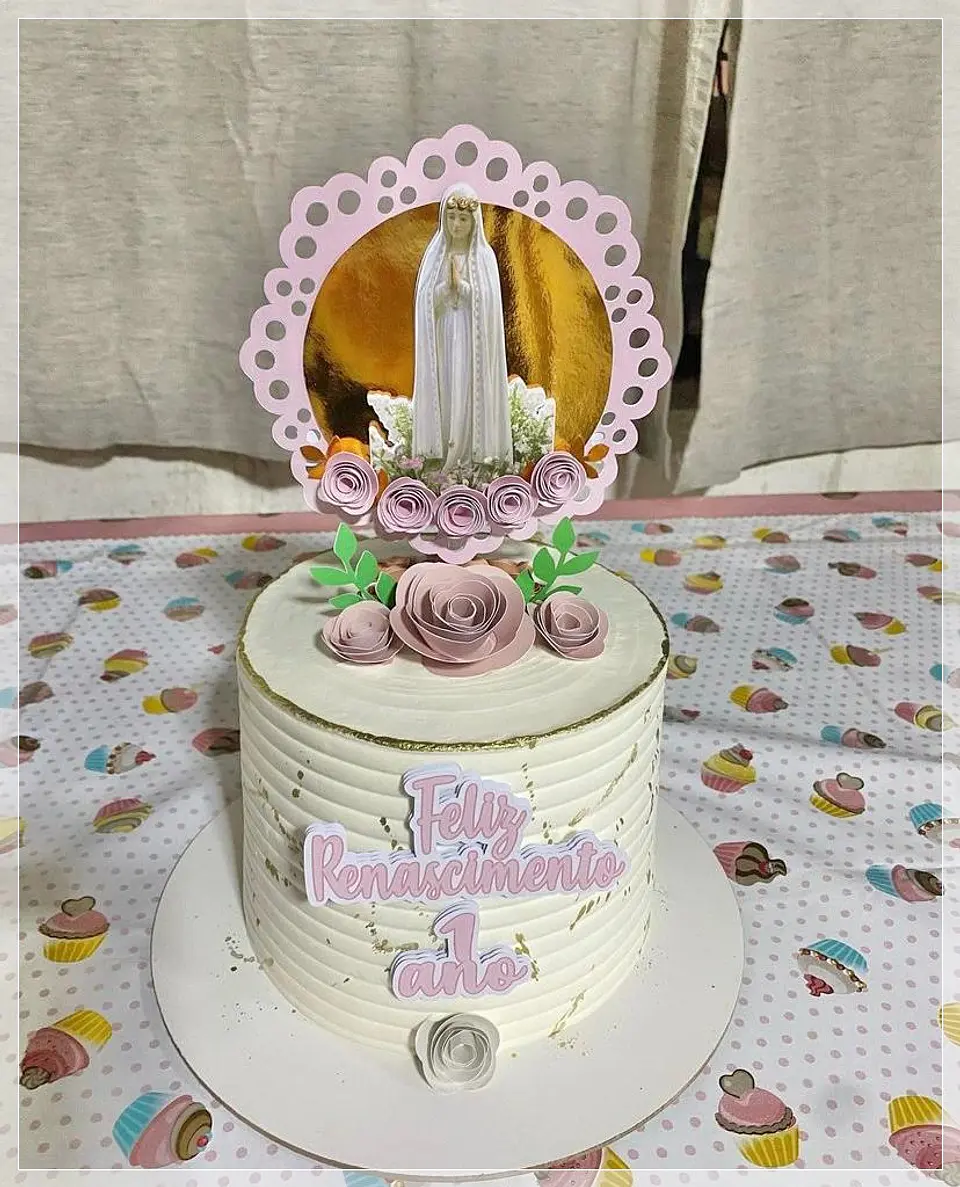 Arquivo de Corte Topo de Bolo Santa Santinhas Nossa Senhora 20 1