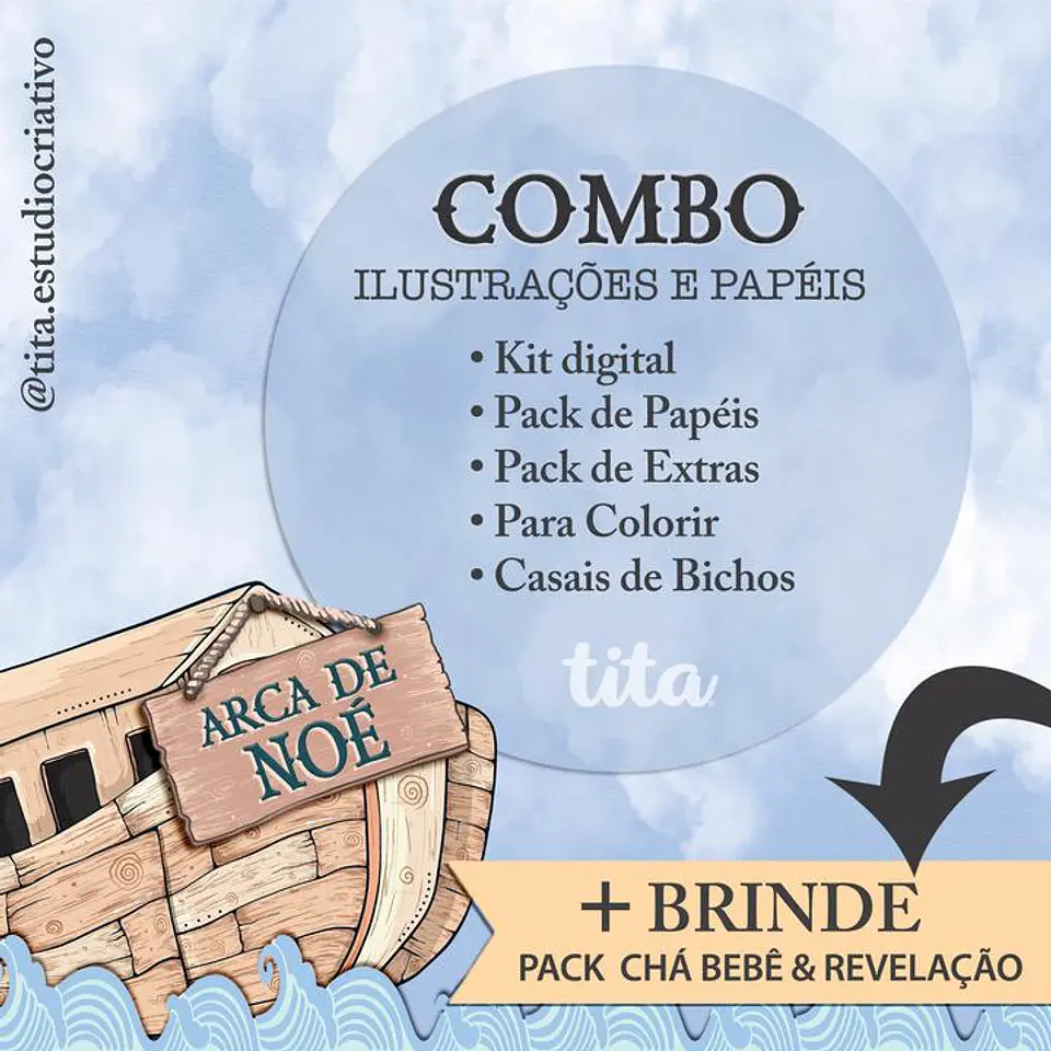 Kit Digital Combo Arca de Noé 58 1