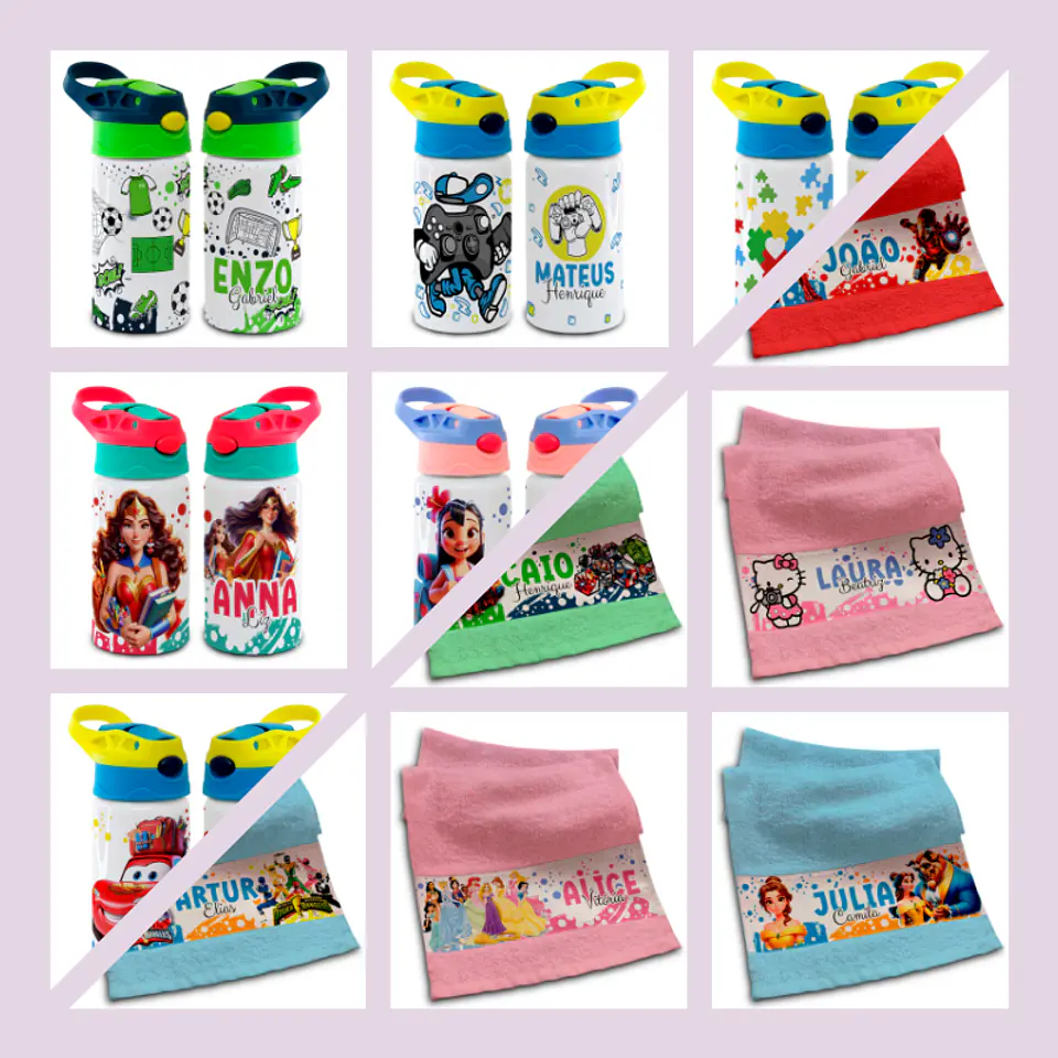 Sublimação - Kit Personagem 1