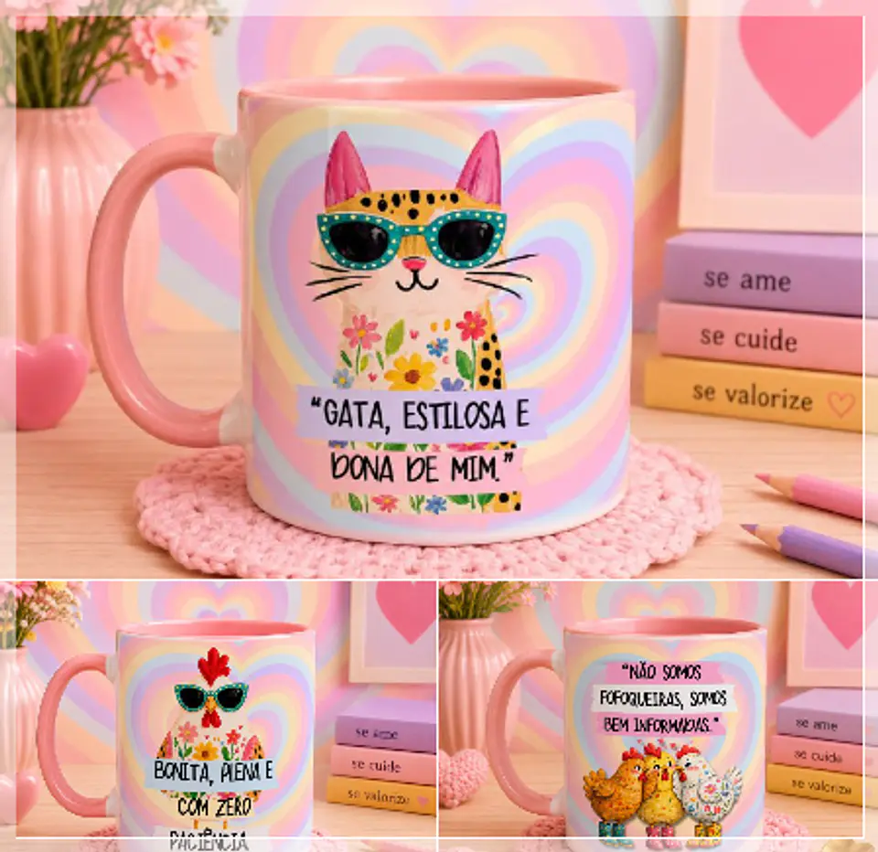 Sublimação - Canecas Engraçadas 03 1