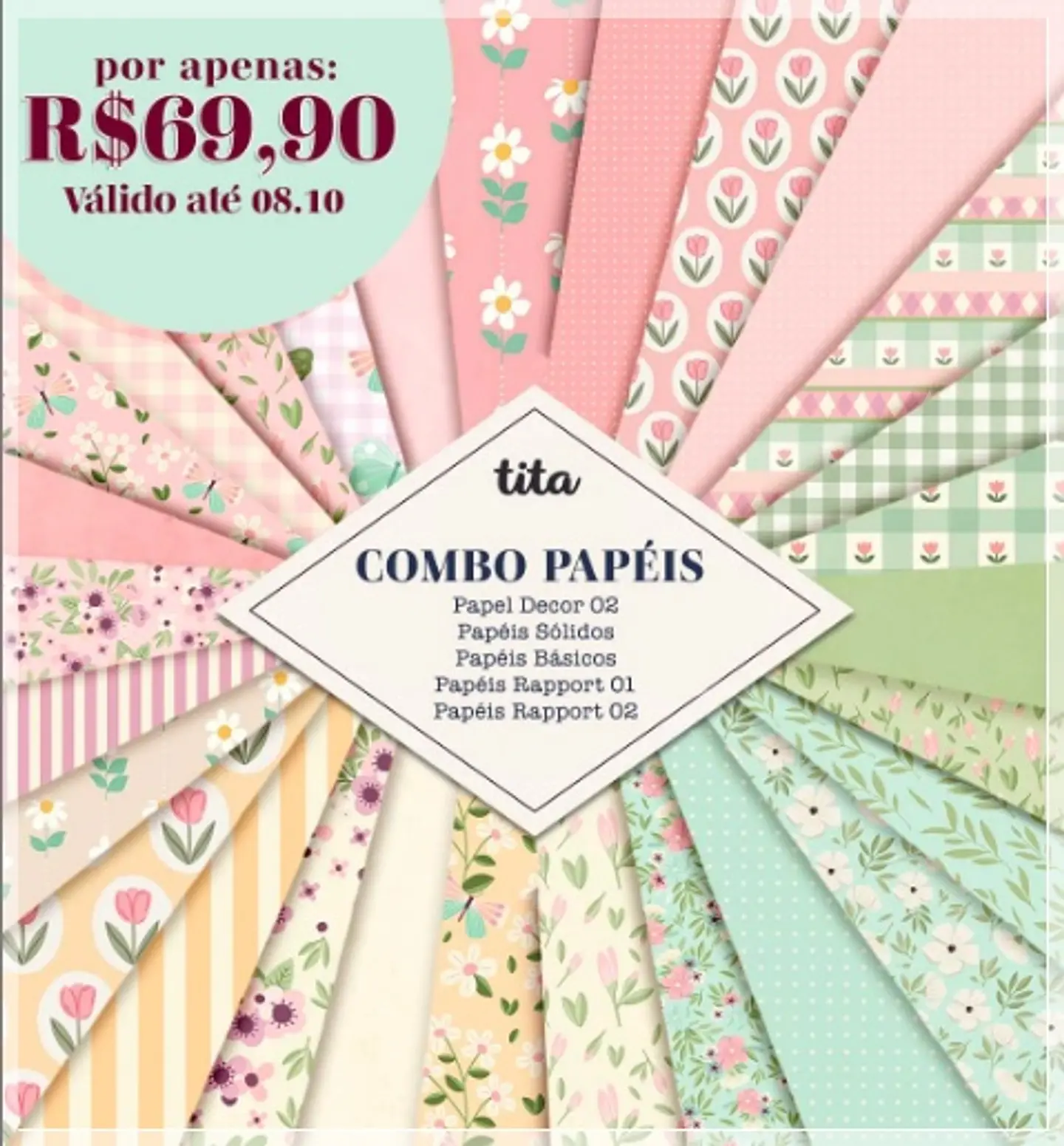 Kit Digital Religioso Tempo de Fe Combo Papeis 262 1