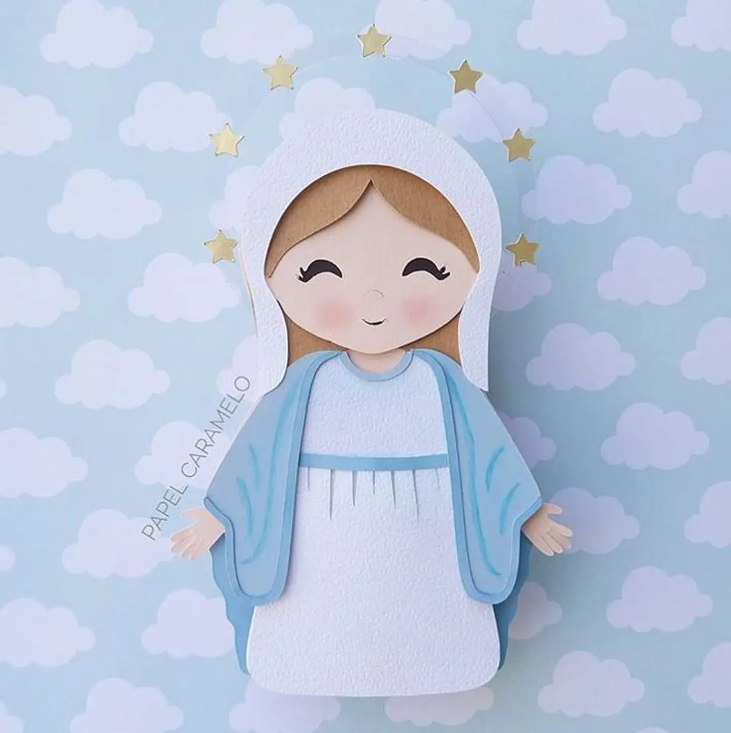 Arquivo de Corte Topo de Bolo Santa Santinhas Nossa Senhora 13 1