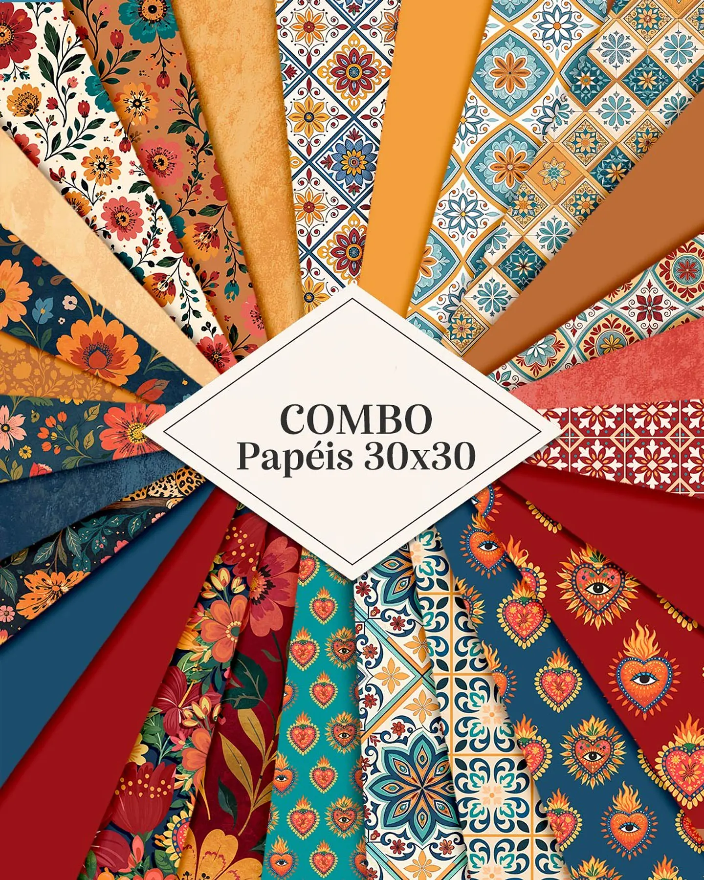 Kit Digital - Frida Combo Papeis 1