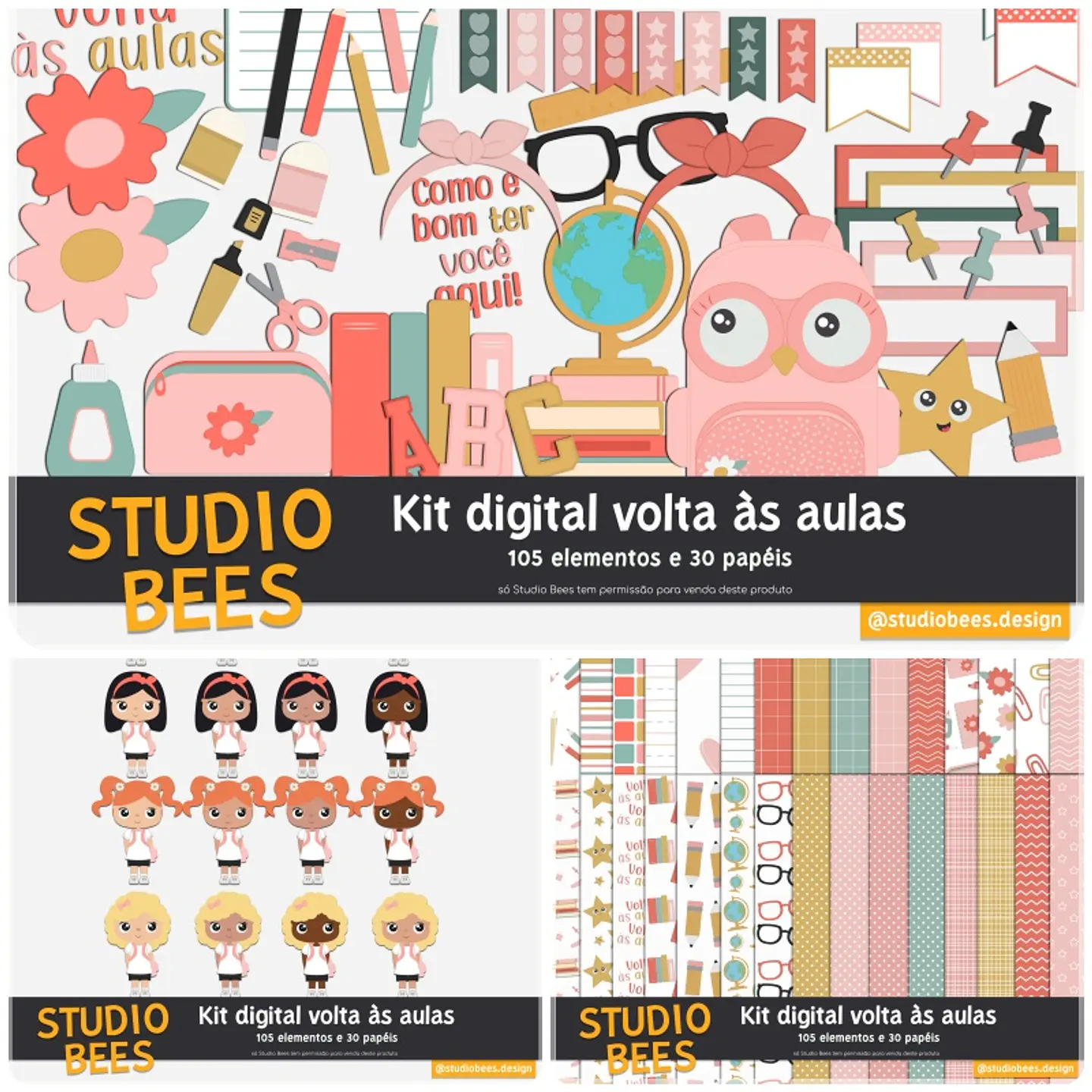 Kit Digital Volta Às Aulas Meninas Sb 47 1