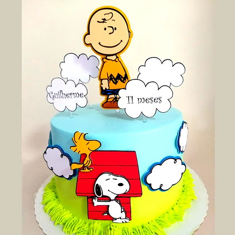 Arquivo de Corte Topo de Bolo Snoopy 1