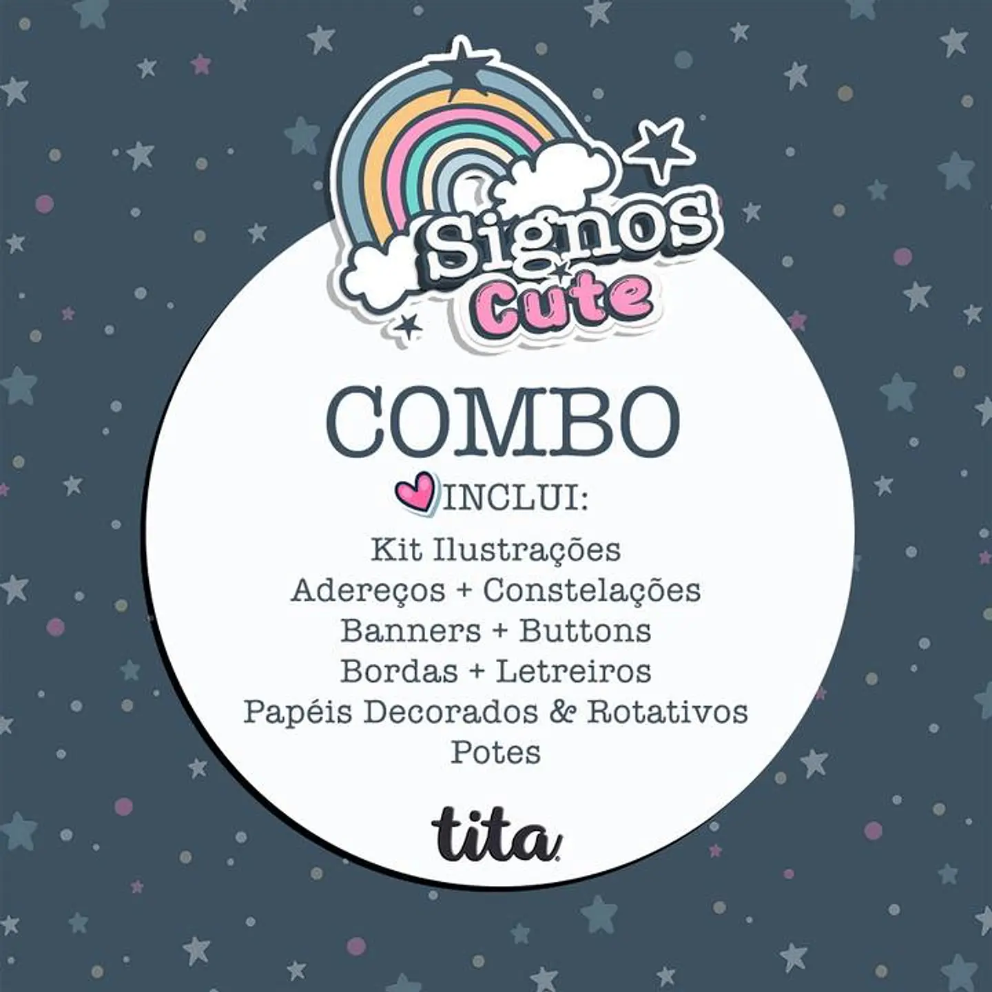 Kit Digital Combo Signos Cute 93 1