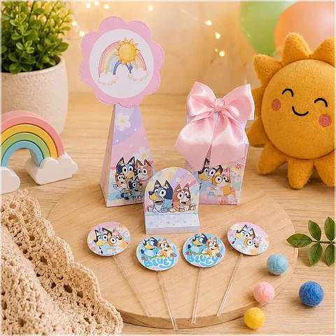 Arquivo de Corte Kit Festa Bluey Menina