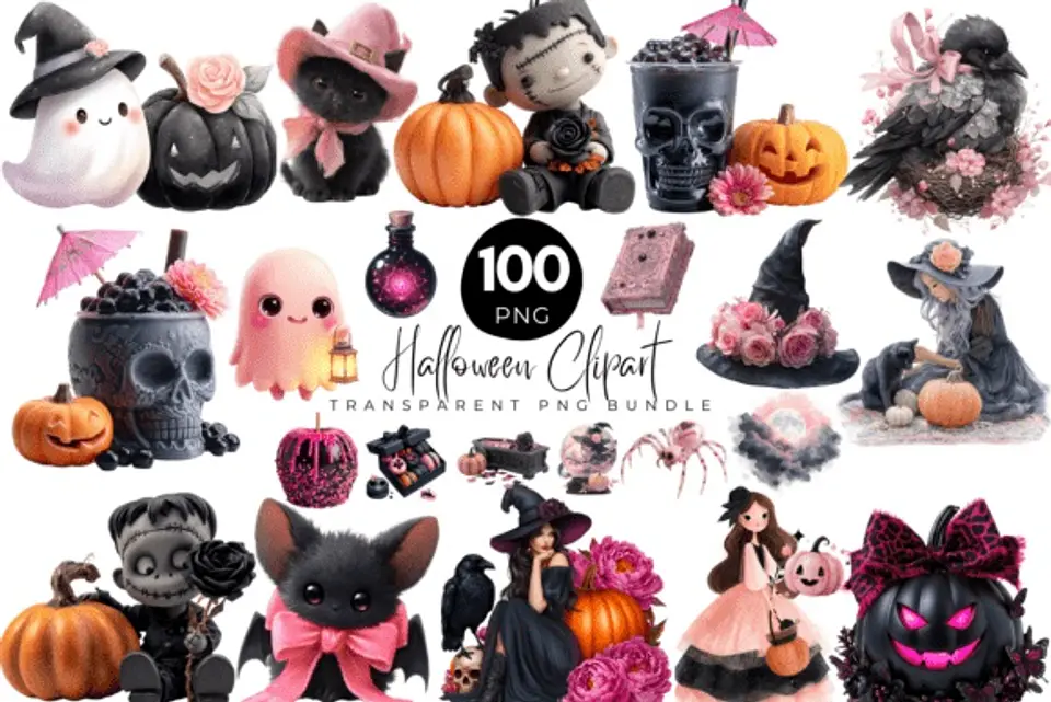 Kit Digital Halloween Clipart 2 1