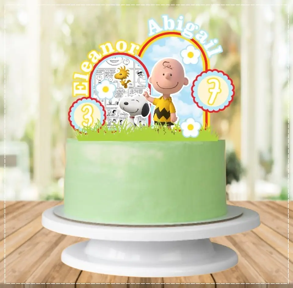 Arquivo de Corte Topo de Bolo Snoopy 13 1