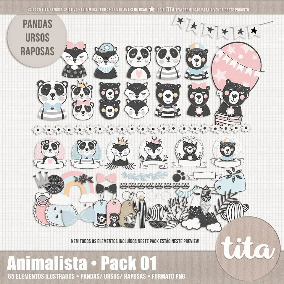 Kit Digital Animalista Kit Animal 13 1