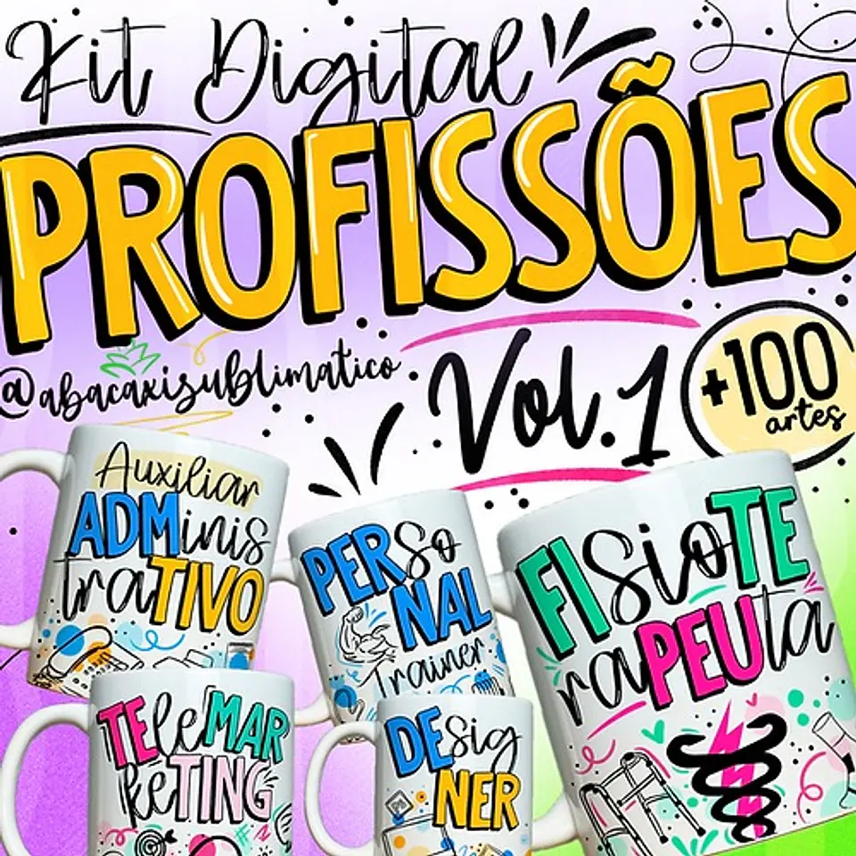 Sublimação - Caneca Profissões Vol 1 1