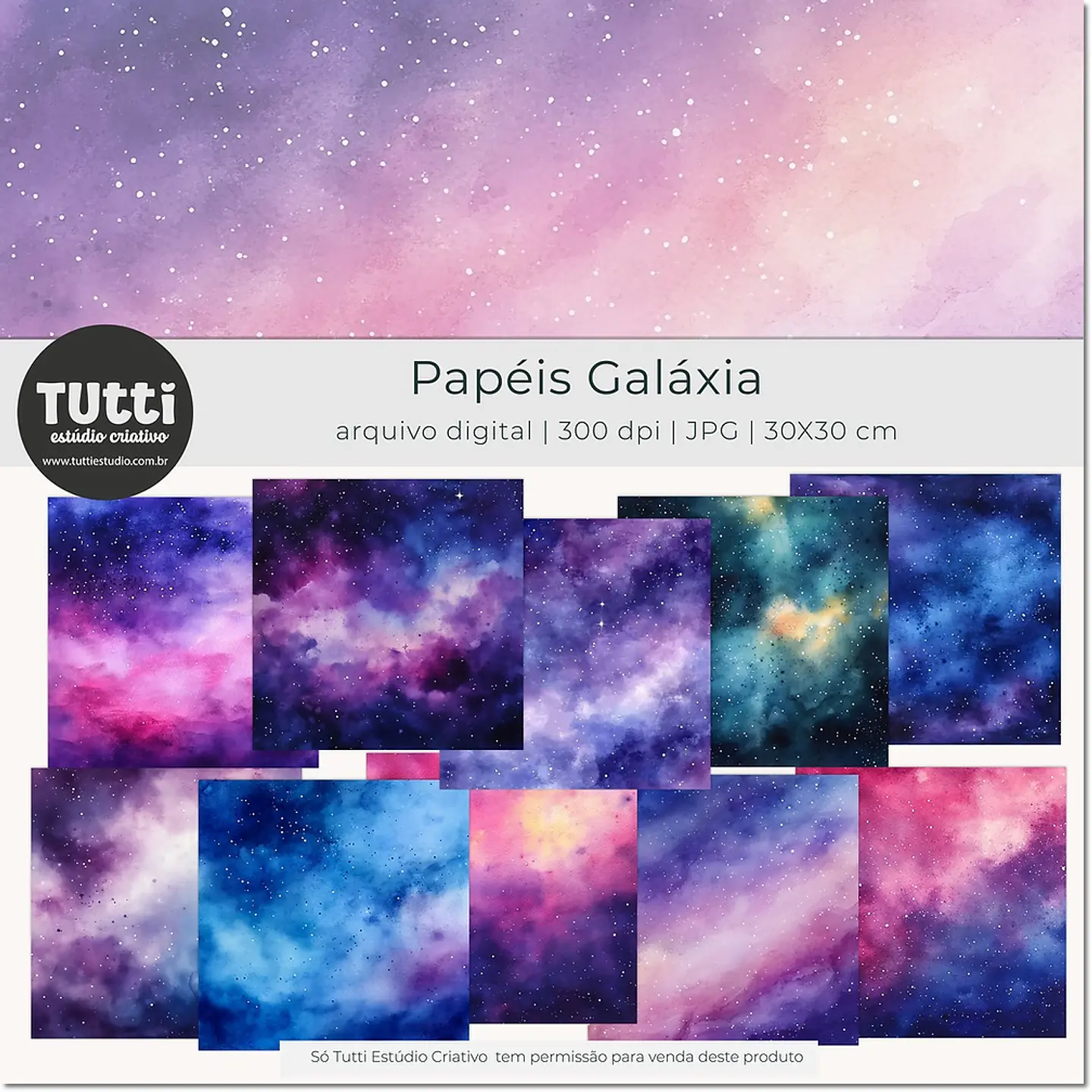 Kit Digital Papéis Galáxia 33 1