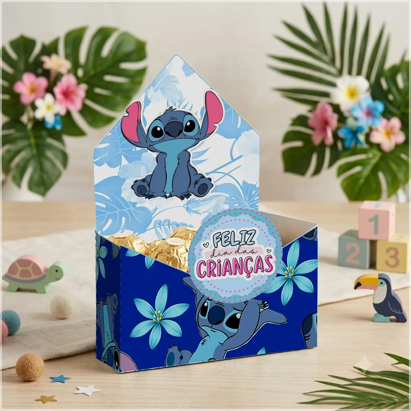 Arquivo de Corte Cx Envelope Dia das Crianças Stitch 6 1