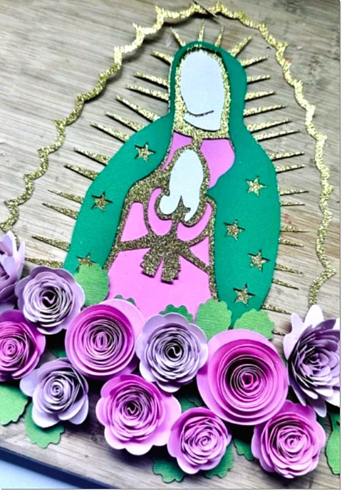 Arquivo de Corte Topo de Bolo Santa Santinhas Nossa Senhora 19