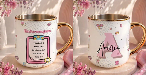 Sublimação Caneca - Enfermagem 02
