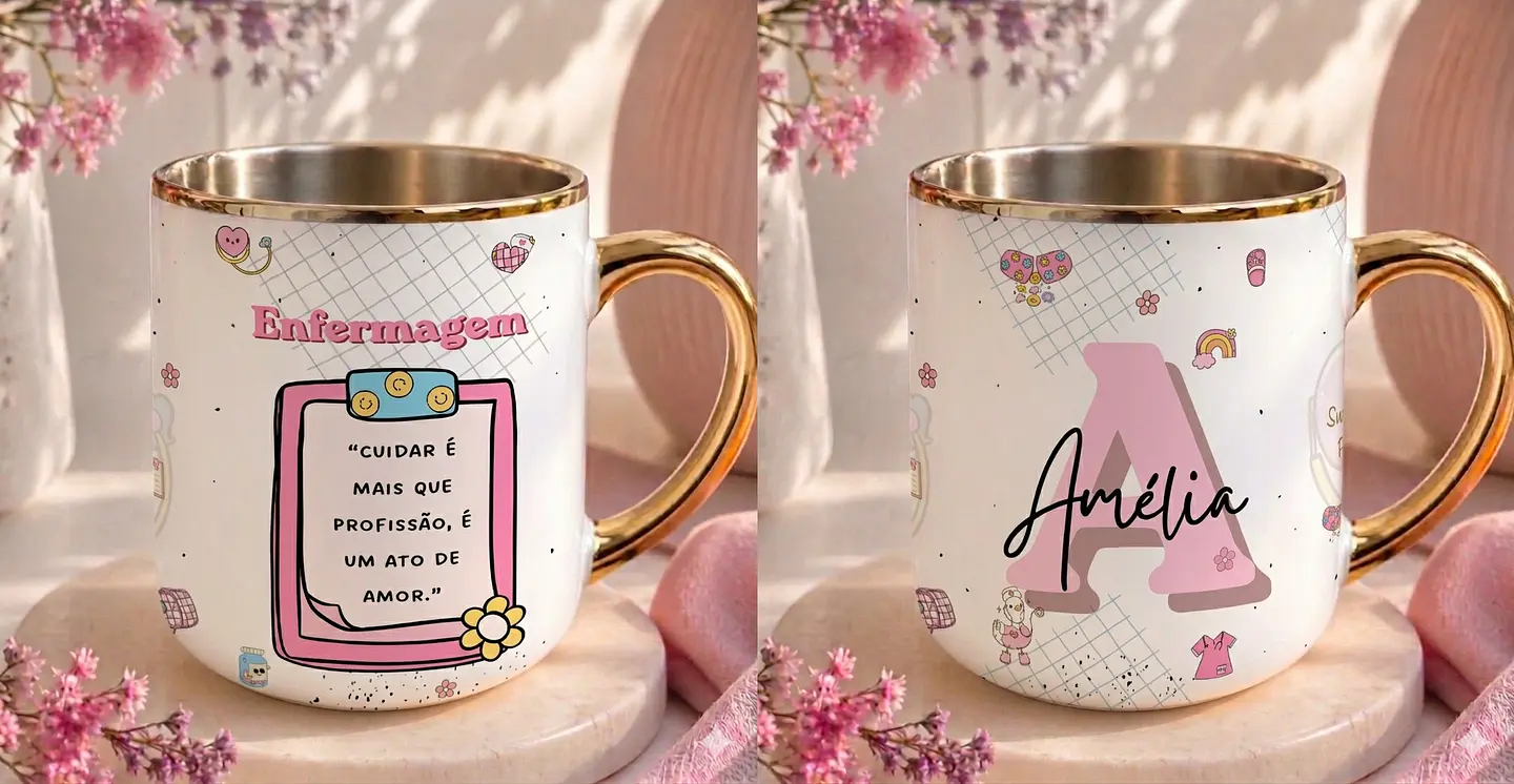 Sublimação Caneca - Enfermagem 02 1