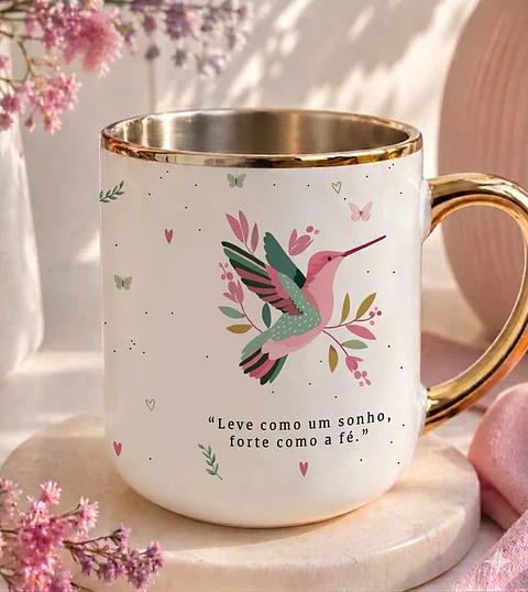 Sublimação Caneca - Beija- Flor 01