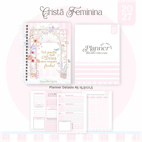 Encadernação - Coleção Feminina Agenda , Bloquinho , Calendário e Planner