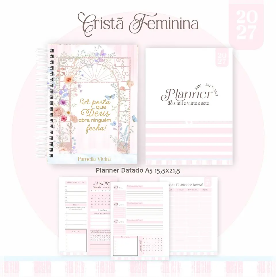 Encadernação - Coleção Feminina Agenda , Bloquinho , Calendário e Planner 1