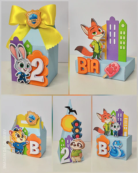 Arquivo de Corte Kit Festa Zootopia 3