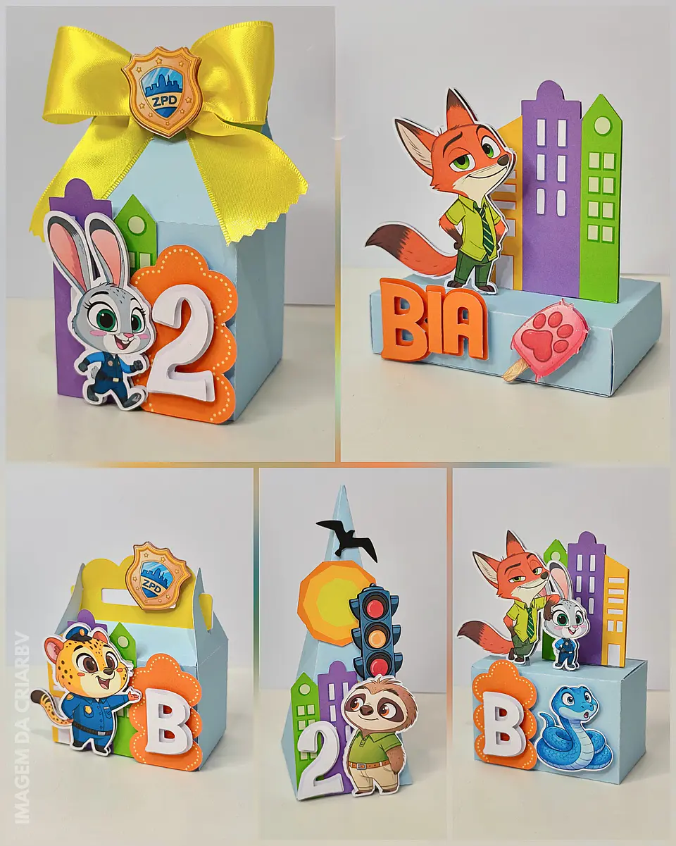 Arquivo de Corte Kit Festa Zootopia 3 1