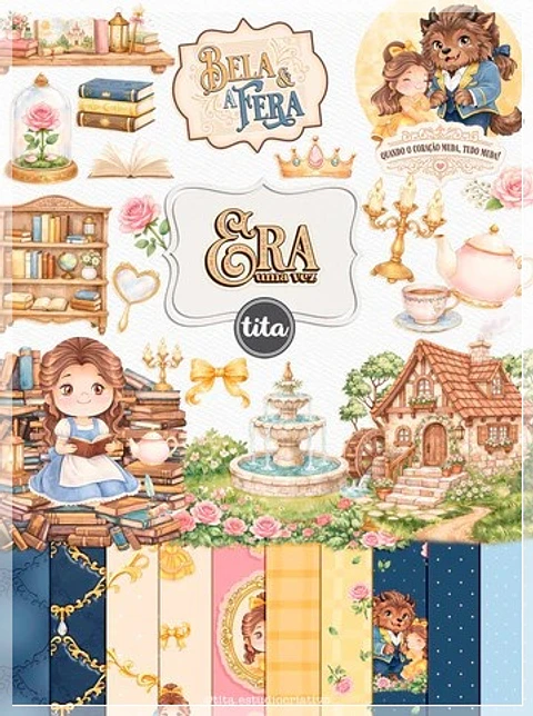 Kit Digital A Bela e a Fera Era Uma Vez Vol 1