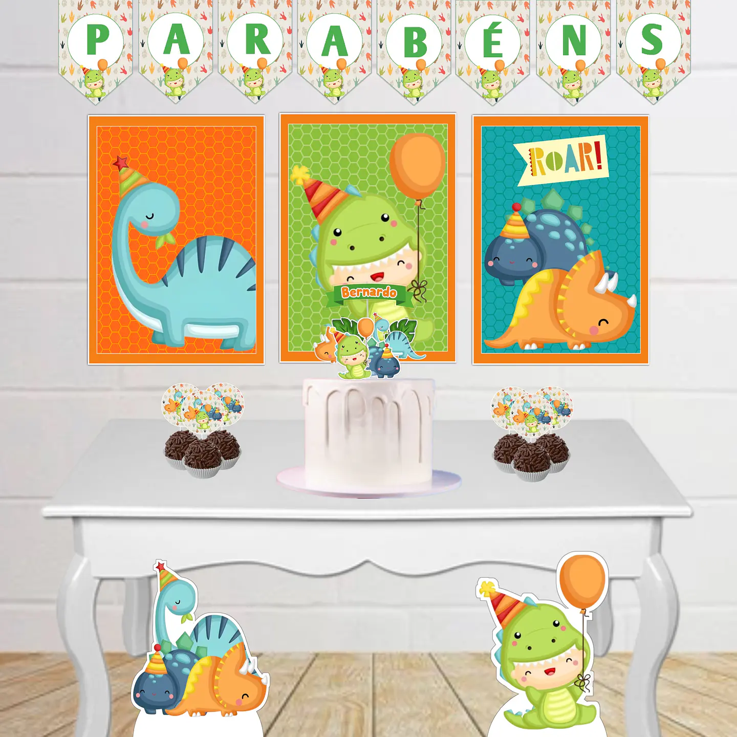 Arquivo de Corte Kit Festa Só um Bolinho Dinossauro Dino Baby 1 1