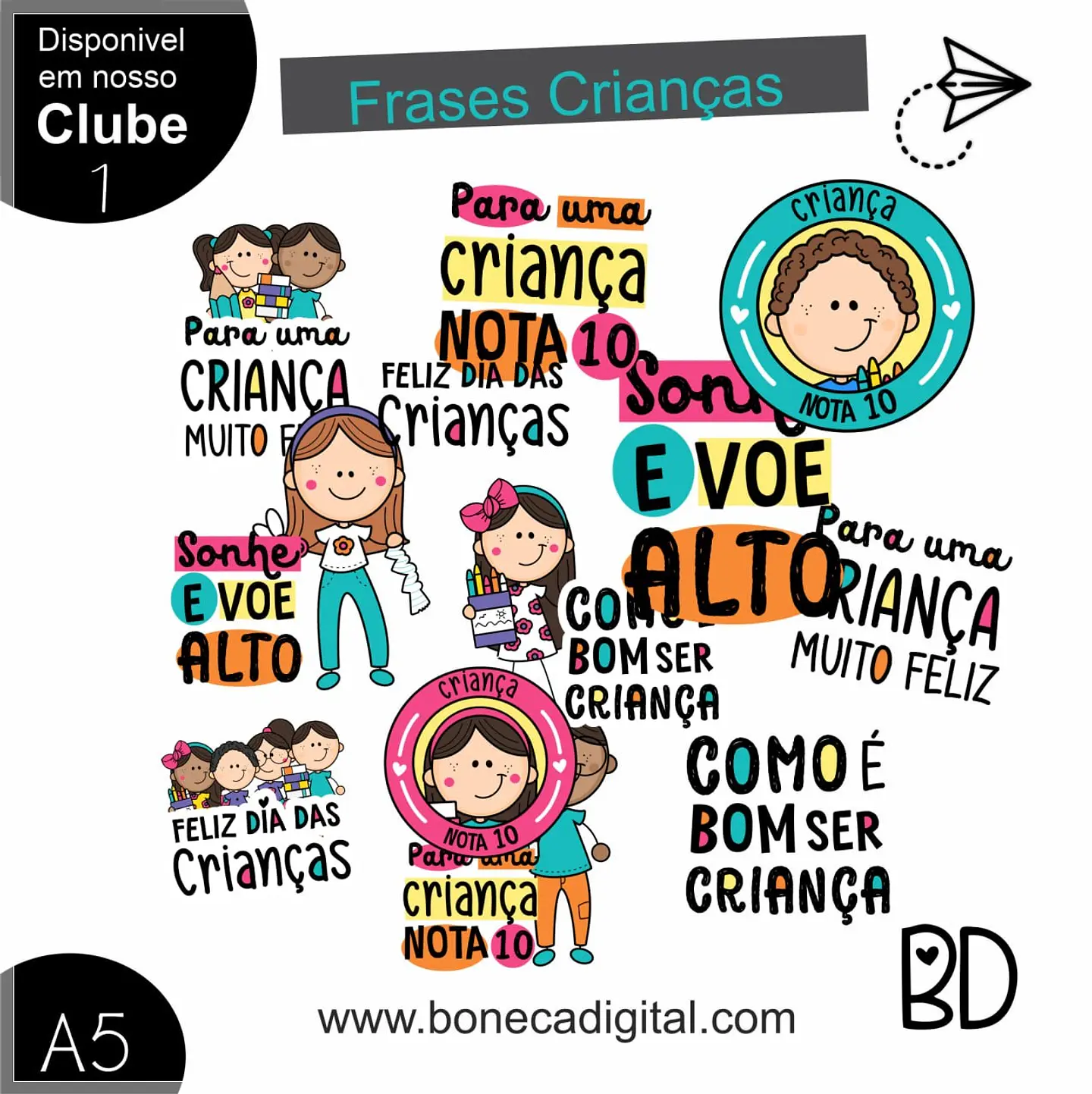 Kit Digital Dia das Crianças Frases 3 1