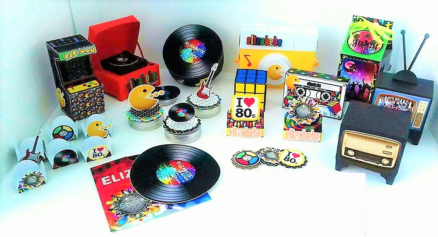 Arquivo de Corte Kit Festa Anos 80 3 1