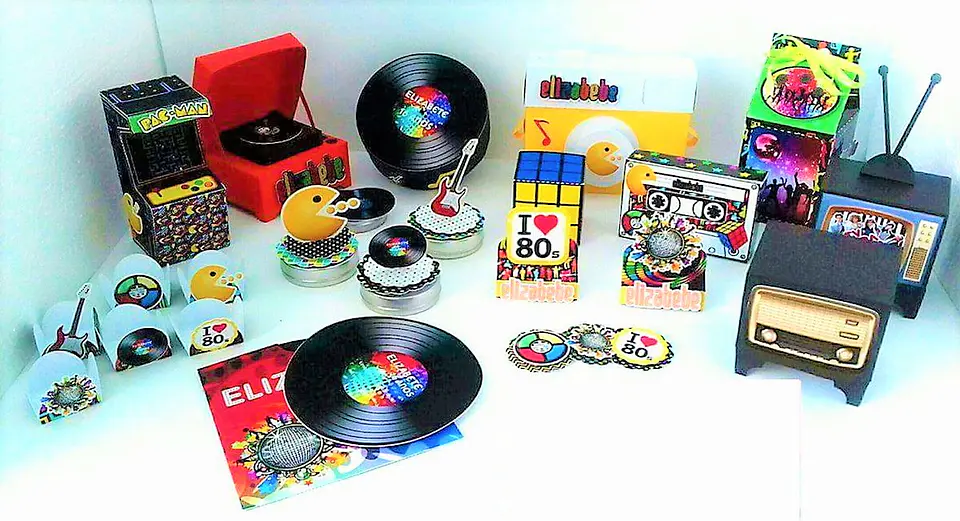 Arquivo de Corte Kit Festa Anos 80 3 1