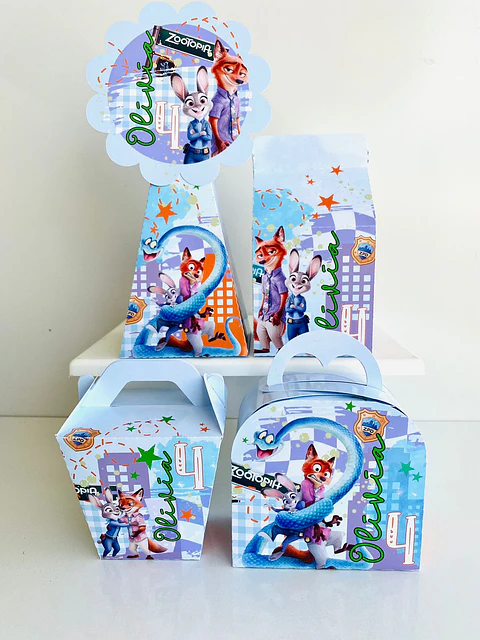 Arquivo de Corte Kit Festa Zootopia 2 e