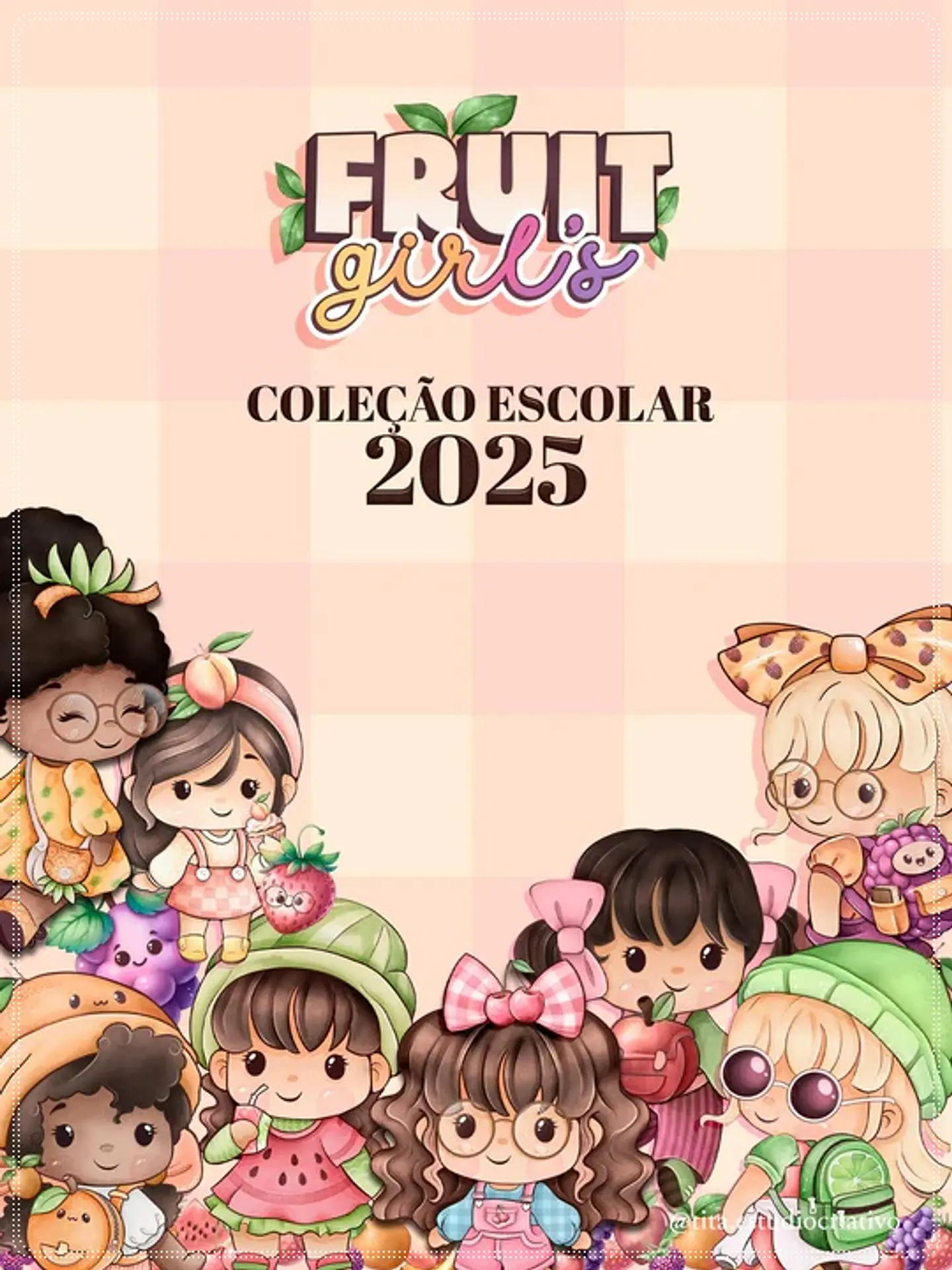Kit Digital Bonequinhas Frutinha Fruit Girls Volta as Aulas 30 1