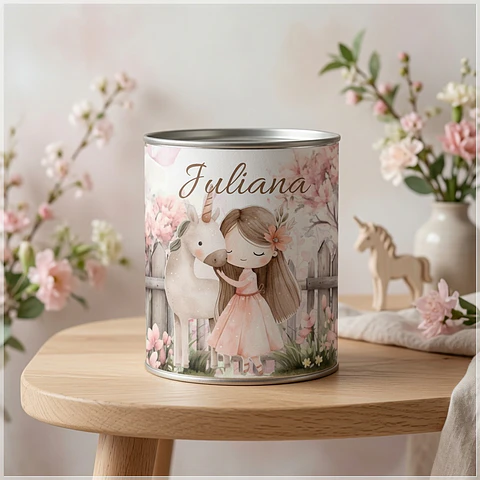 Arquivo de Corte - Tubolata Menina Unicórnio
