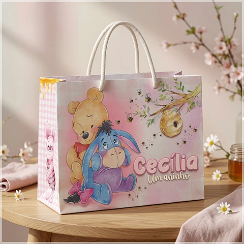 Arquivo de Corte - Sacolinha Ursinho Pooh 1