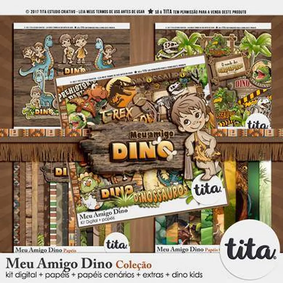 Kit Digital Dinossauro Meu Amigo Dino 103 1