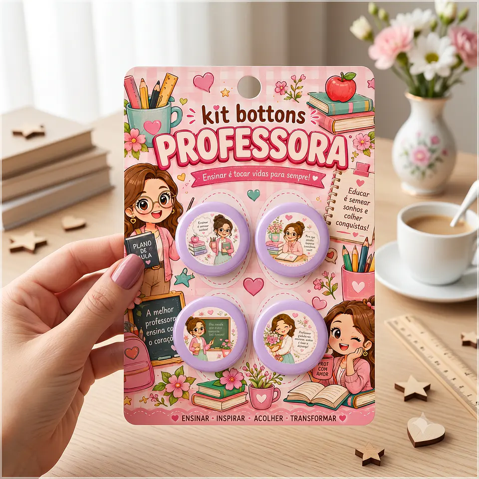 Arquivo de Corte Bottons Dia dos Professores Professora 1 1