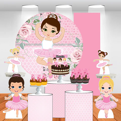 Arquivo de Corte Kit Festa Só um Bolinho Bailarina 6