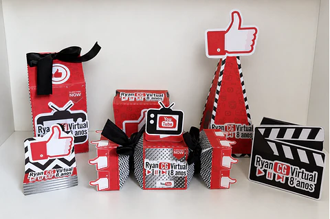 Arquivo de Corte Kit Festa Youtube 2