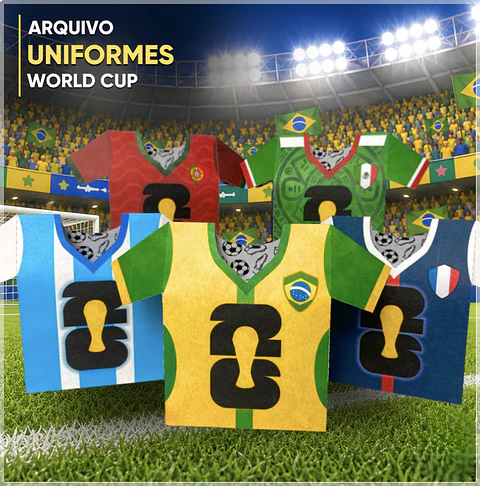 Arquivo de Corte Caixa Uniforme Mundial Copa