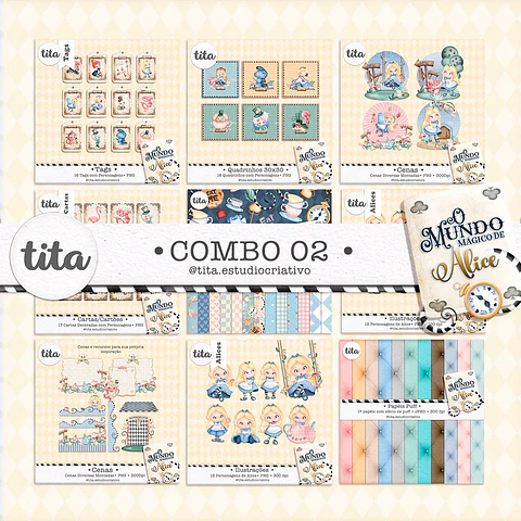 Kit Digital Combo Alice 57