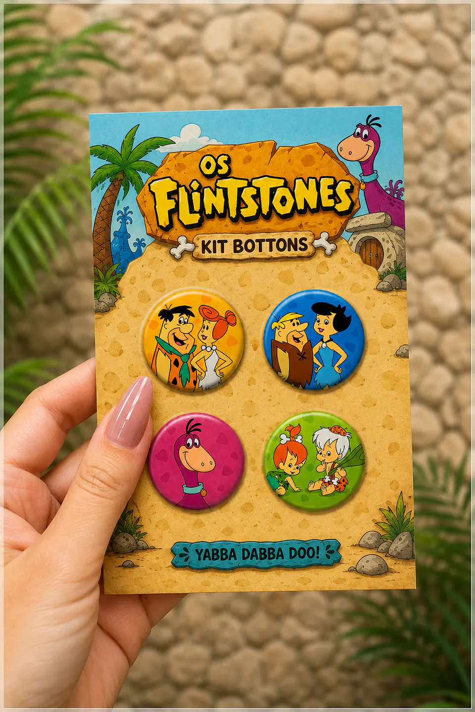 Arquivo de Corte Bottons Os Flintstones 95 1