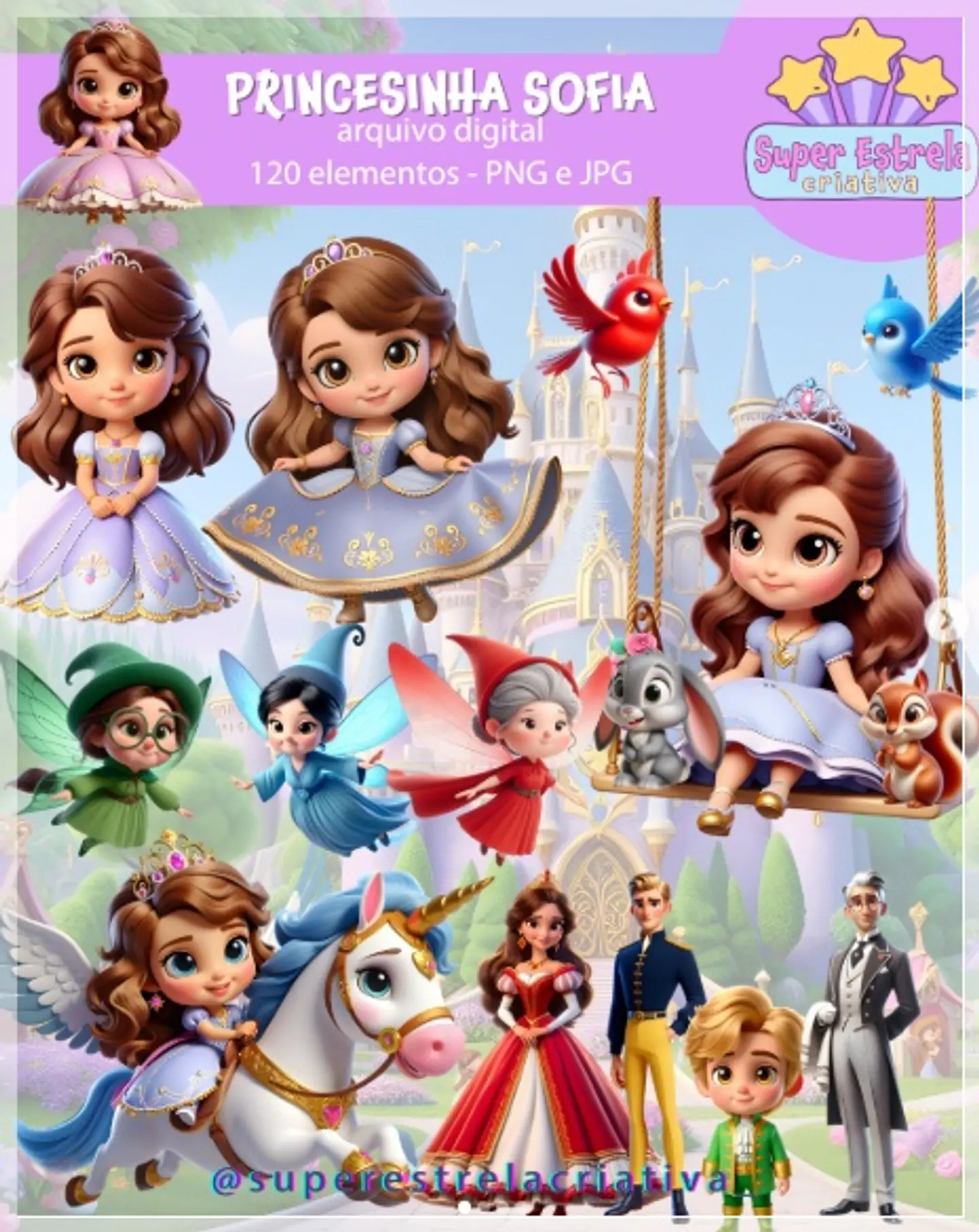 Kit Digital Princesa Sophia 56 1