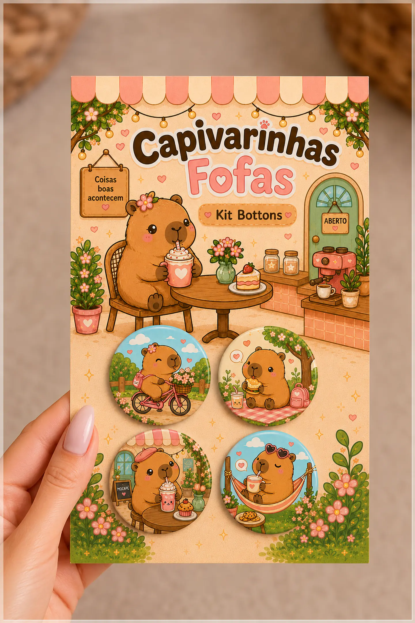 Arquivo de Corte Bottons Capivara 81 1