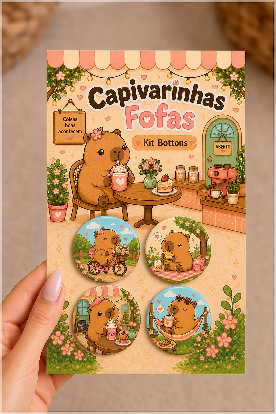 Arquivo de Corte Bottons Capivara 81 1
